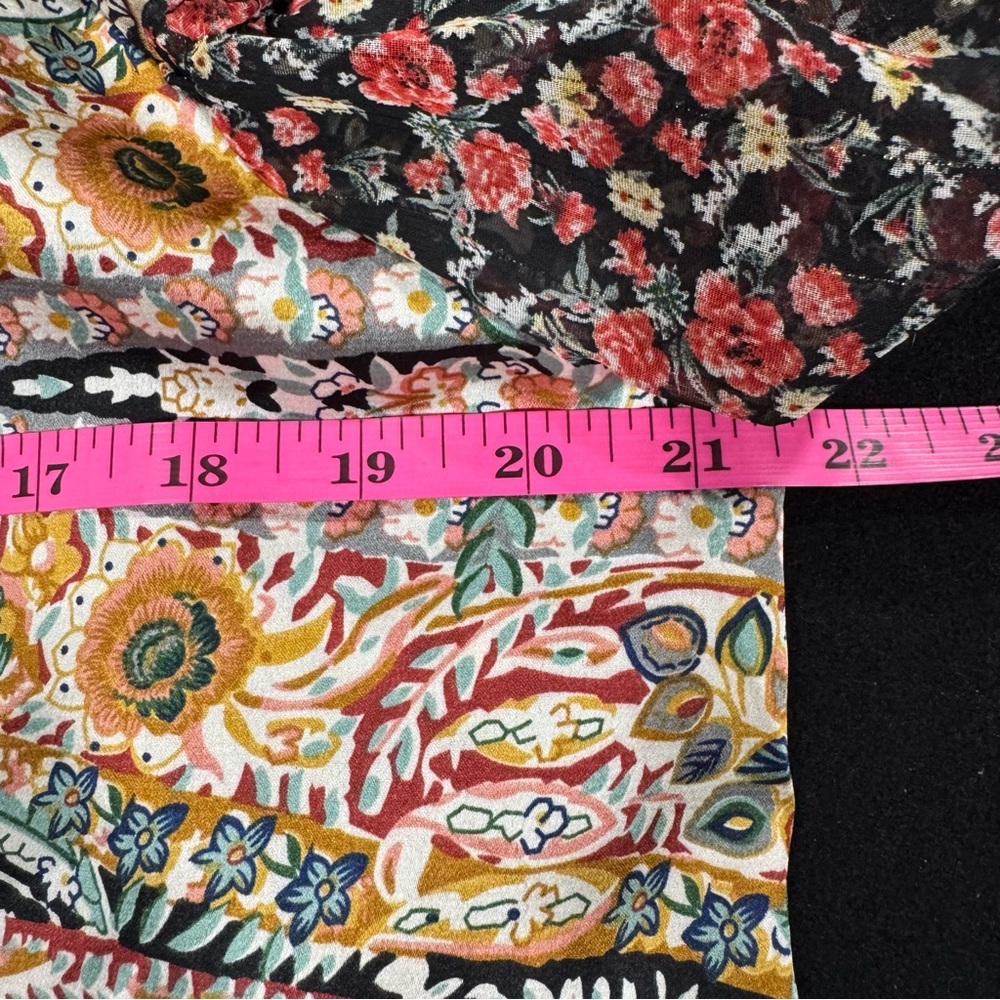 Umgee Multicolor Patchwork Blouse - image 12